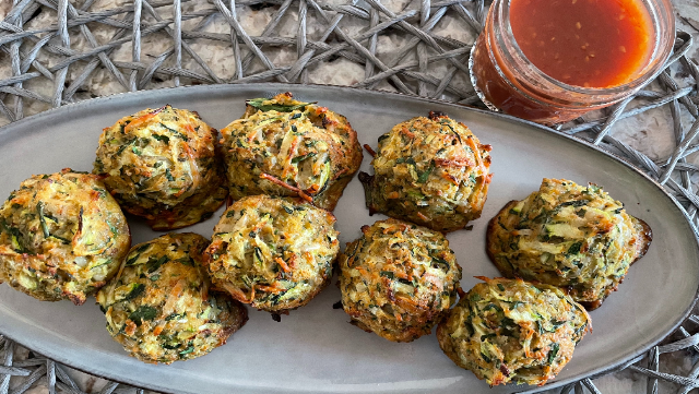 Image of Baked Zucchini Garlic Bites